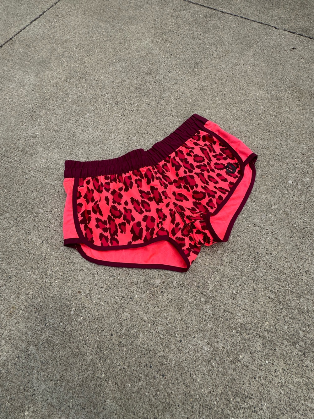 Hurley Pink Leopard Athletic Shorts